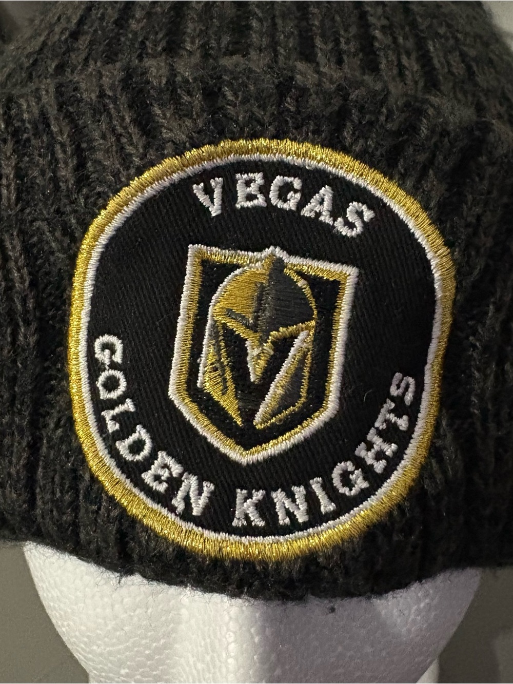Fan Favorite Vegas Golden Knights NHL Cuffed Knit Pom Beanie Unisex - One Size
